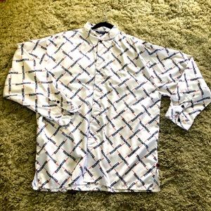 Men’s XL Mecca DNM button down white dress shirt